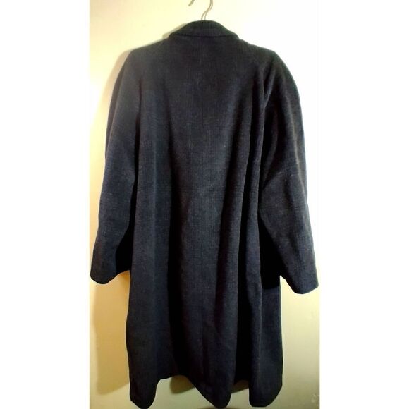 Alfons Muller Wipperfurth Men's German Size 52 Heavy Wool Trench Peacoat Jacket - Picture 2 of 6